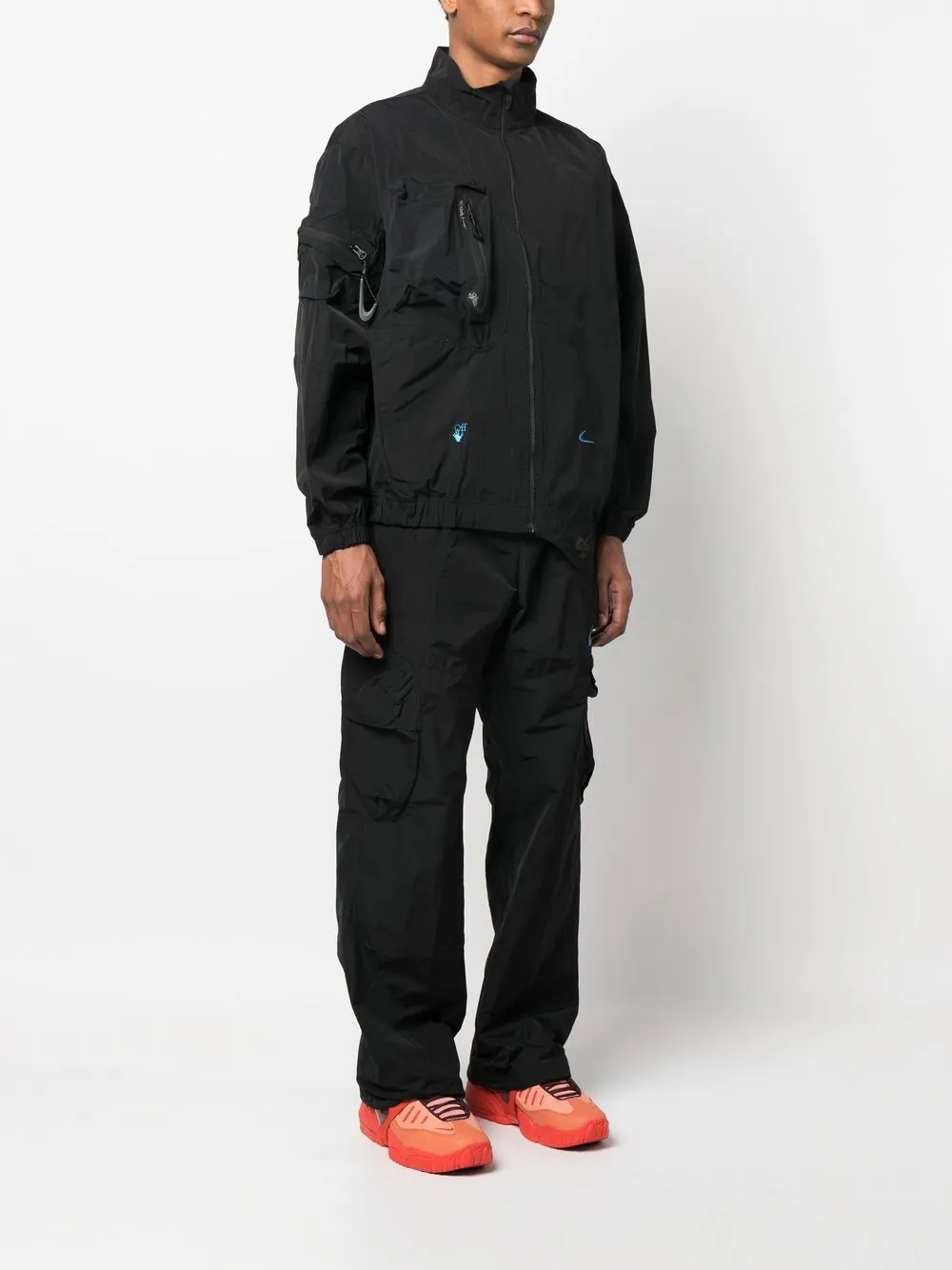 フードフードなしNIKE OFF-WHITE TRACKSUIT トラックスーツ カーキ XL