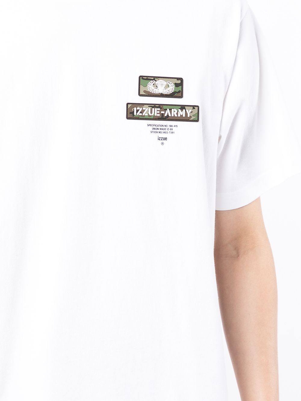 фото Izzue army logo-patch t-shirt