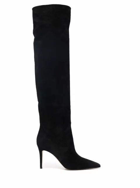 Scarosso x Brian Atwood Carra suede boots