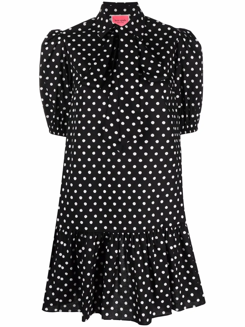 Kate Spade платье в горох с заниженной талией