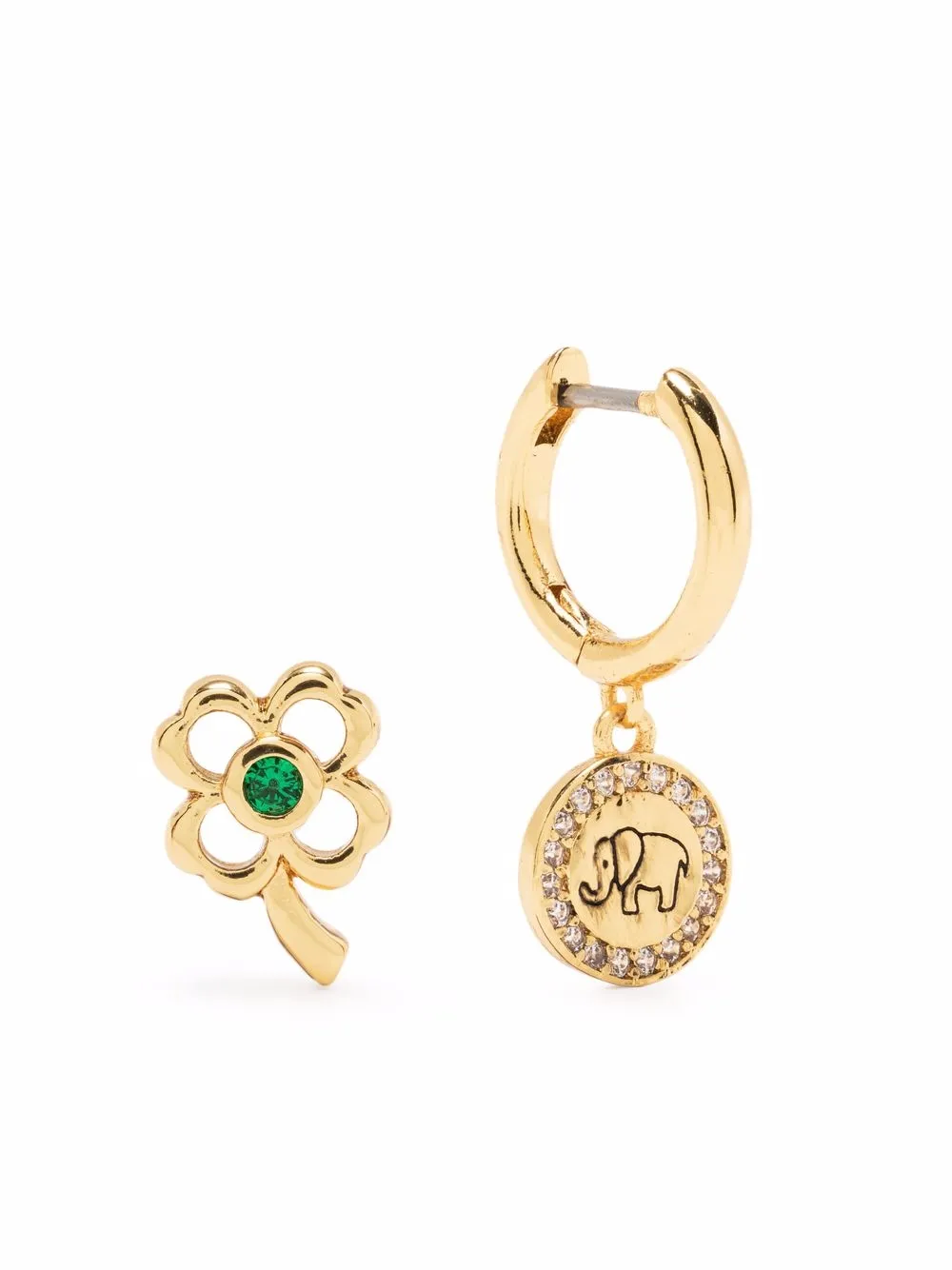 

Kate Spade floral-charm pendant earring - Gold