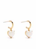 Kate Spade pearl heart huggie earrings - Gold