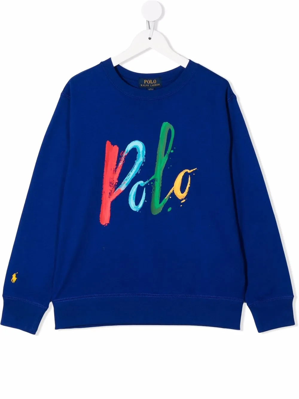 

Ralph Lauren Kids playera con cuello redondo y logo estampado - Azul