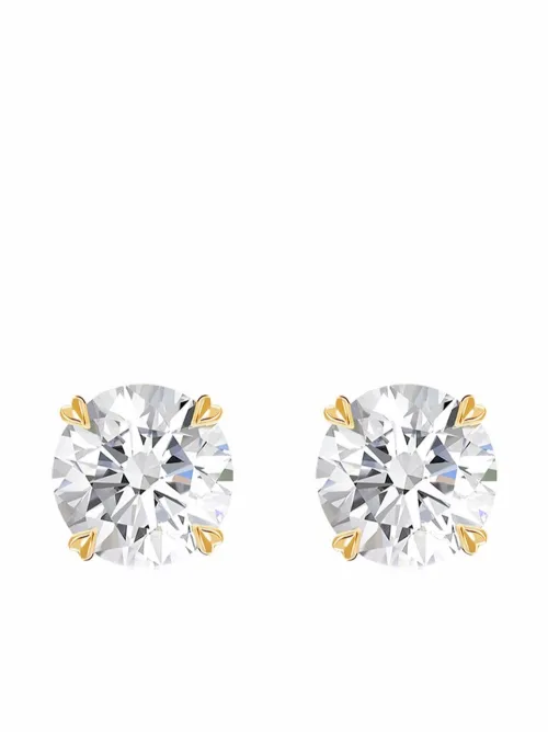 Puces d'oreilles Windsor en blanc 18ct ornées de diamants 0.60ct - Pragnell - Modalova