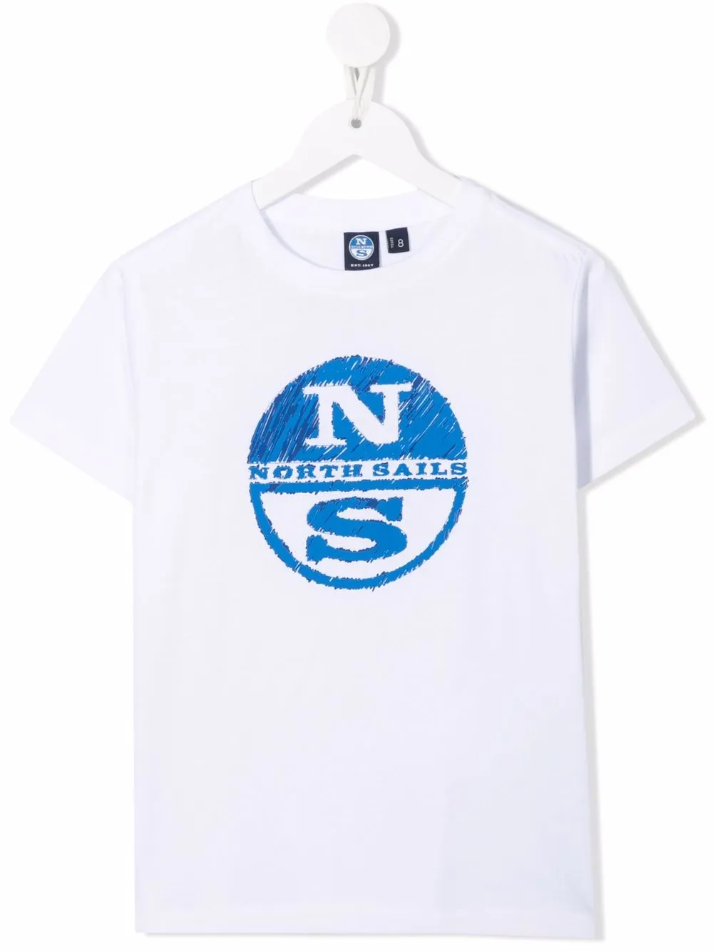 

North Sails Kids playera con logo estampado - Blanco