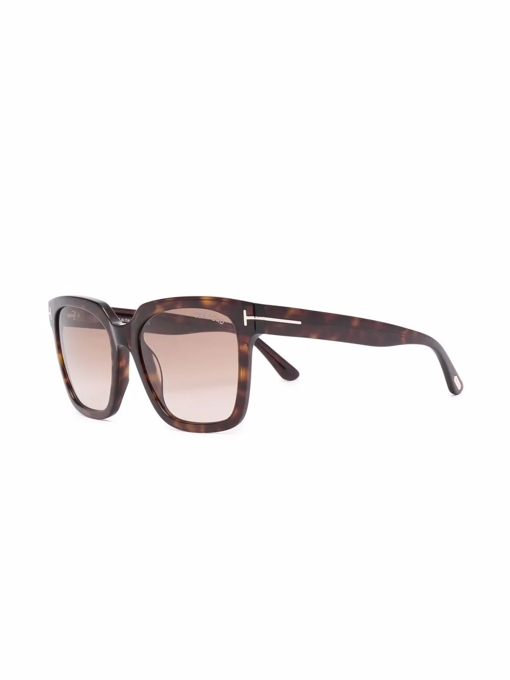 TOM FORD Eyewear Zonnebril met schildpadschild design - Bruin