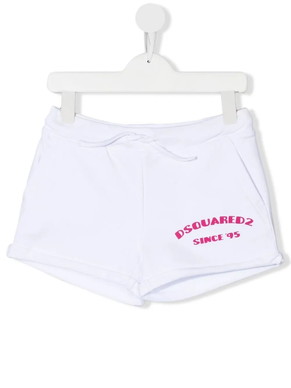 

Dsquared2 Kids shorts deportivos con logo estampado - Blanco