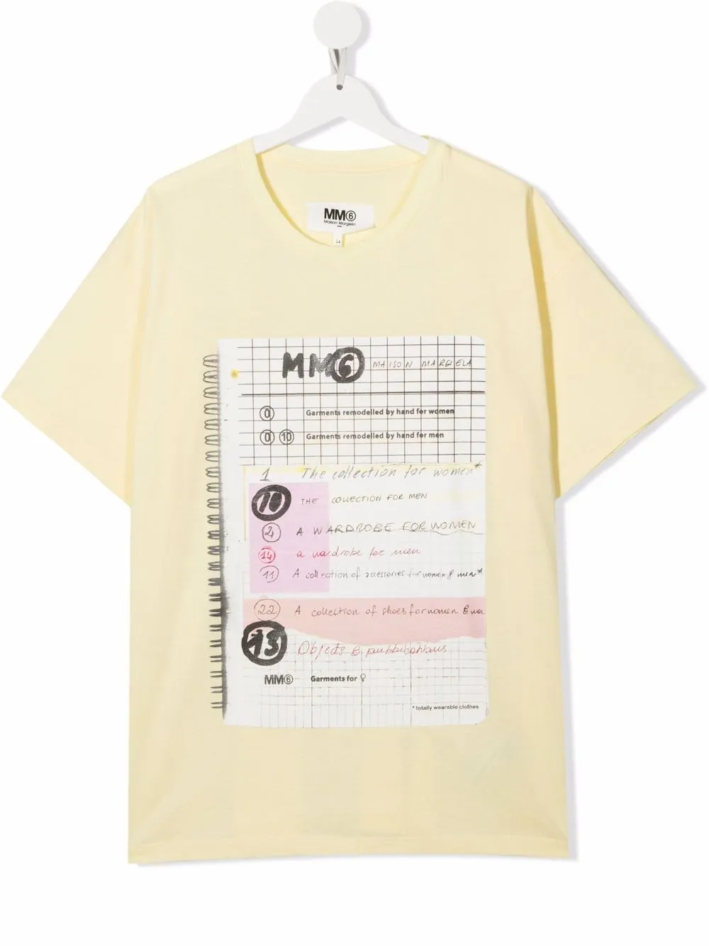 

MM6 Maison Margiela Kids TEEN Tee Stamp T-shirt - Yellow