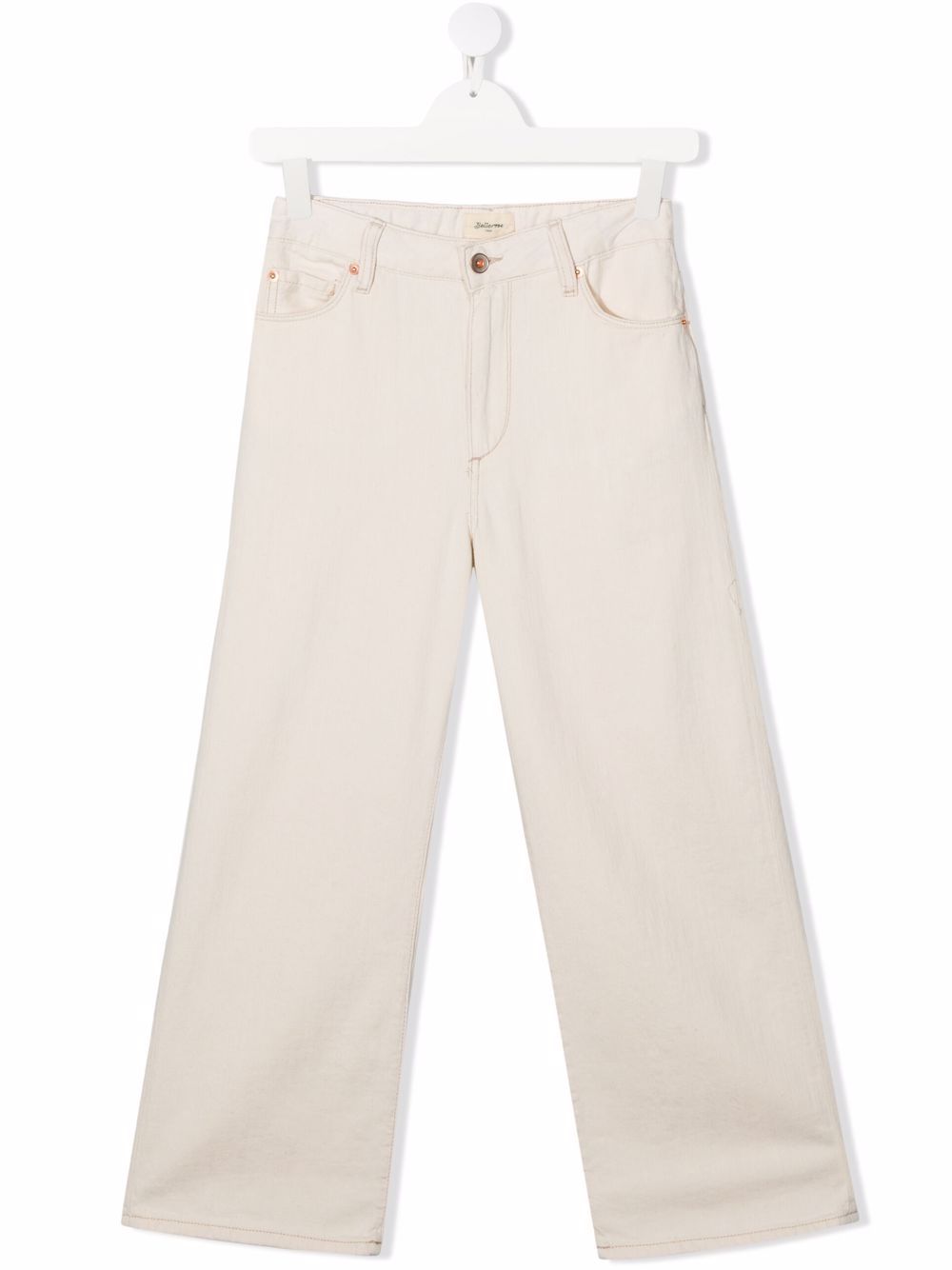 Bellerose TEEN cotton straight-leg trousers - Neutrals