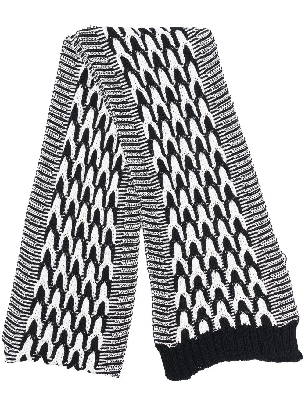 

Missoni bufanda tejido en pied de poule - Negro