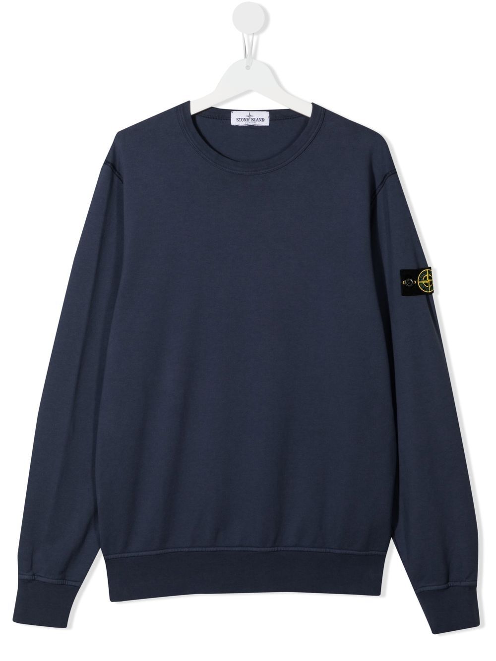 logo patch sweatshirt stone island