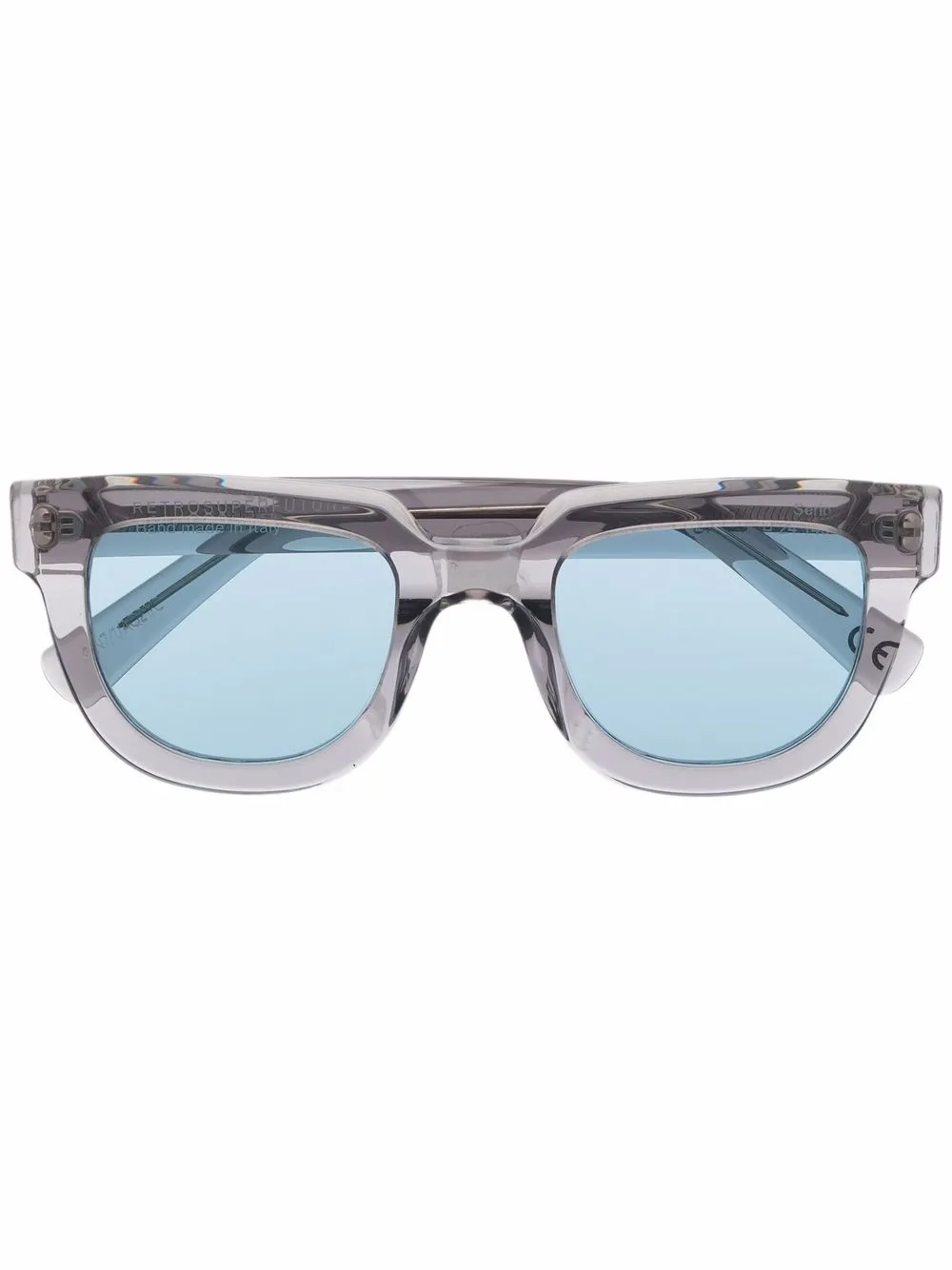

Retrosuperfuture transparent-effect oversize-frame sunglasses - Grey