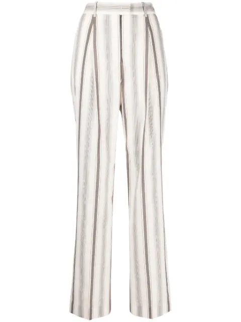 Fabiana Filippi stripe-print straight-leg tailored trousers