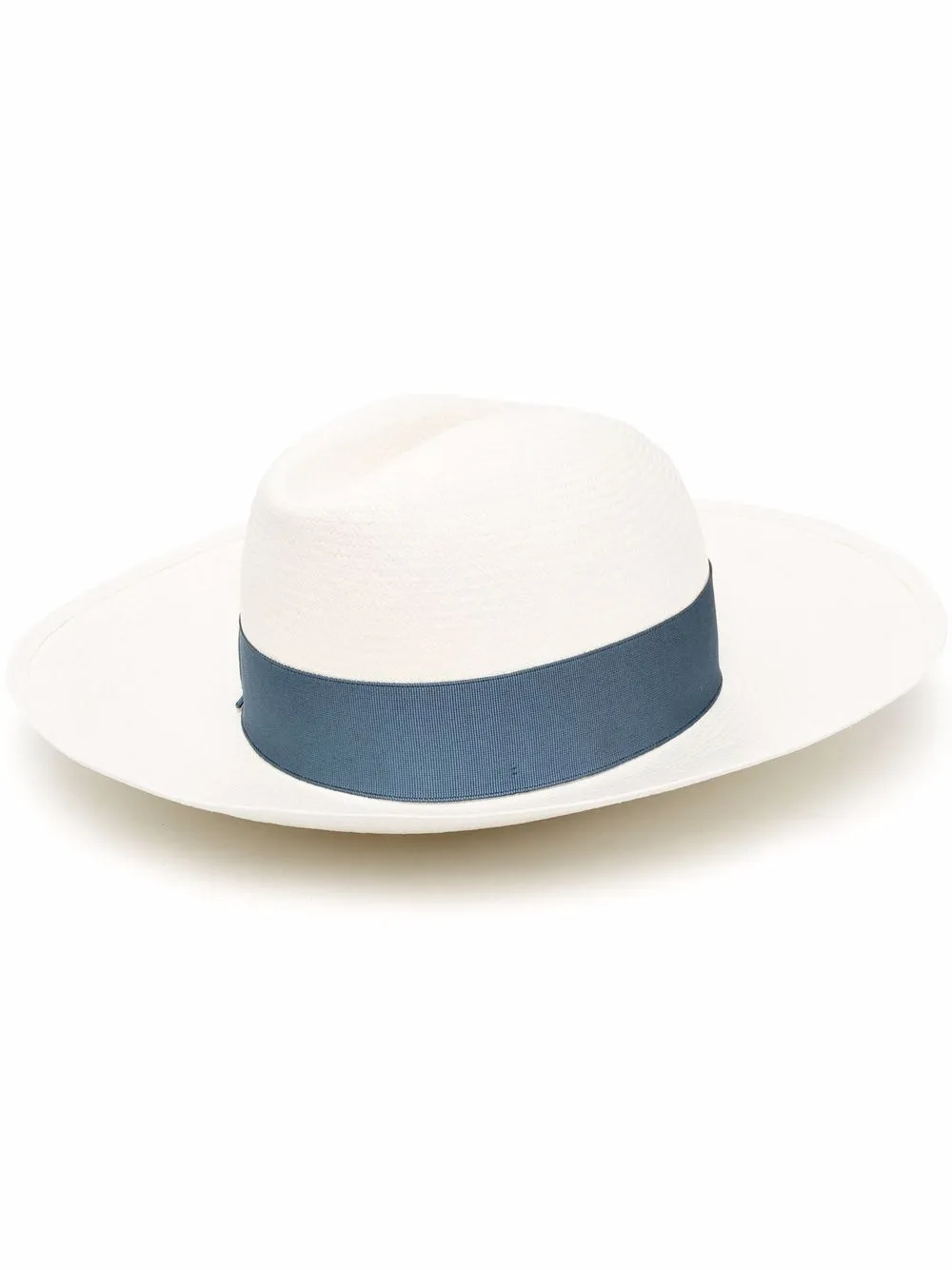 

Borsalino Claudette two-tone fedora hat - White