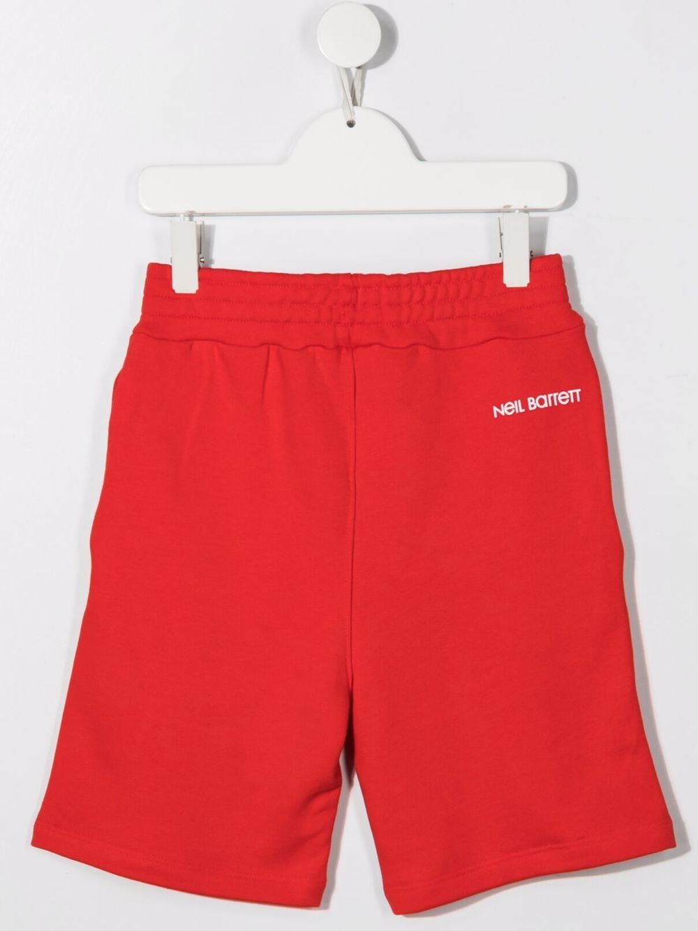 Neil Barrett Kids Trainingsshorts met grafische print - Rood