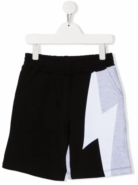 Neil Barrett Kids graphic-print drawstring shorts