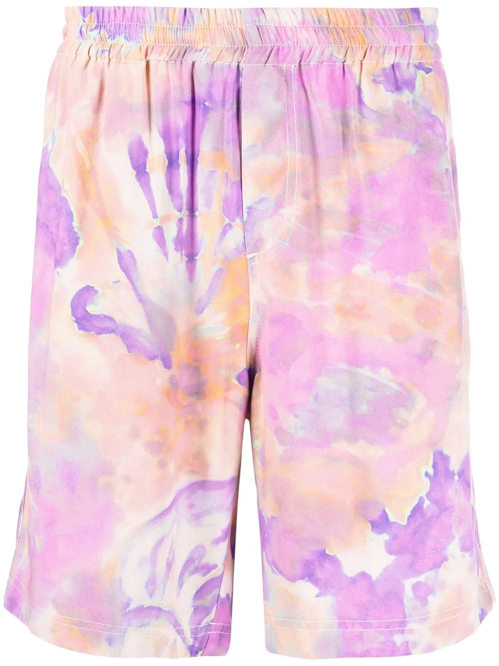 

MSGM bermudas con estampado tie-dye - Morado