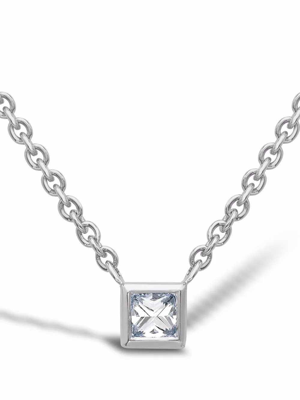 Pragnell RockChic ダイヤモンド ネックレス 18Kホワイトゴールド - シルバートーン Pragnell RockChic ダイヤモンド ネックレス 18Kホワイトゴールド - シルバートーン