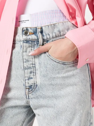 Alexander Wang Bite boxer-panel denim 