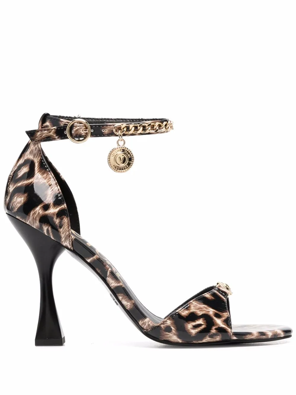 фото Versace jeans couture босоножки с леопардовым принтом