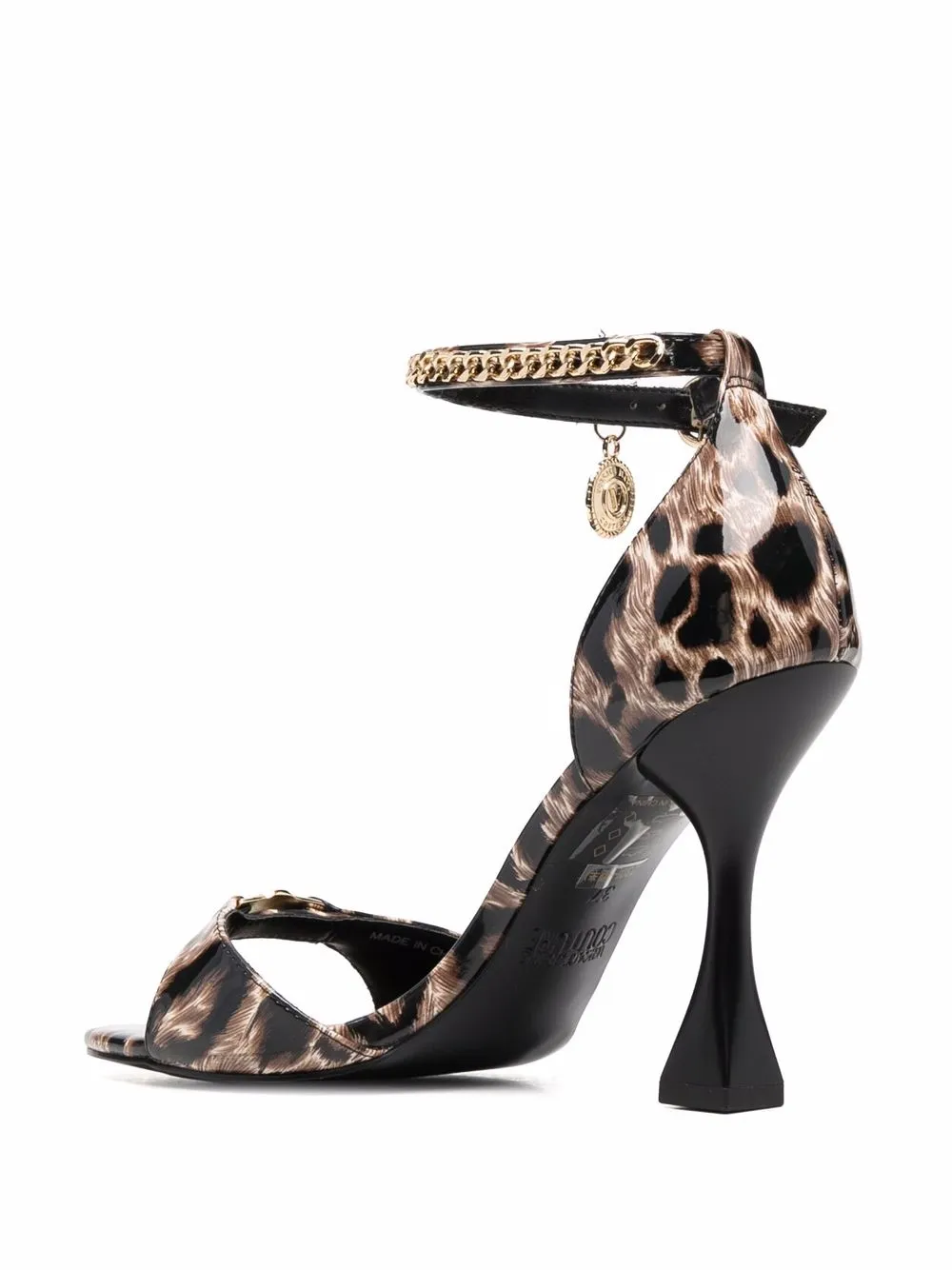 фото Versace jeans couture босоножки с леопардовым принтом