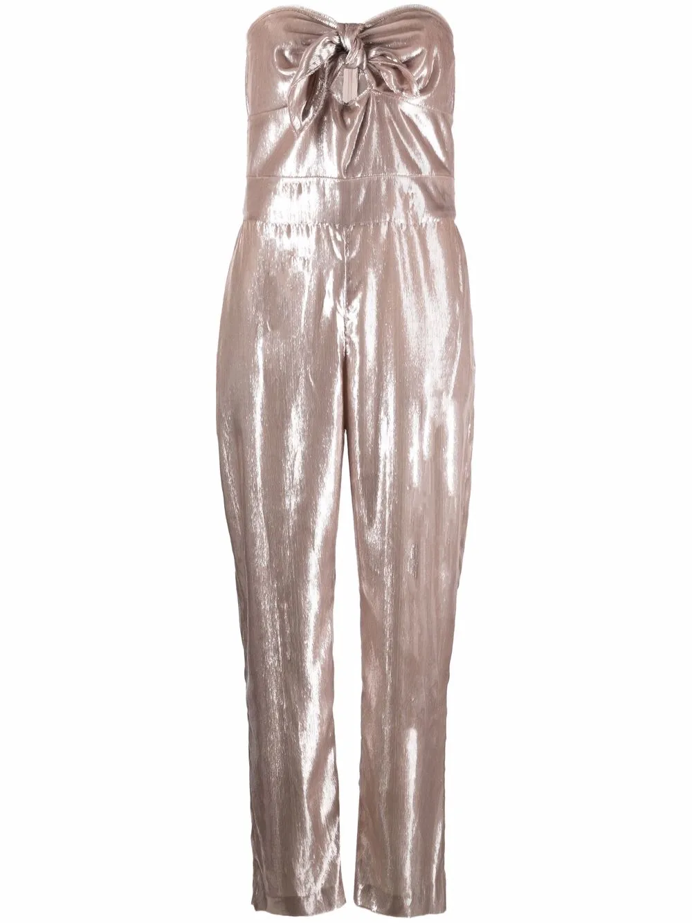 

Antonella Rizza metallic-bow jumpsuit - Neutrals