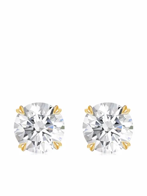 Puces d'oreilles Windsor en blanc 18ct ornées de diamants 2.00ct - Pragnell - Modalova
