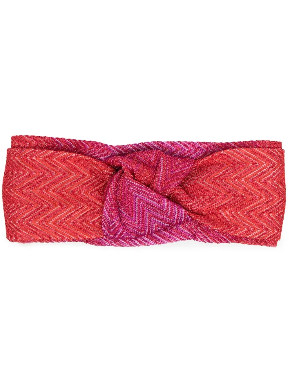 

Missoni diadema con estampado en zigzag - Rojo