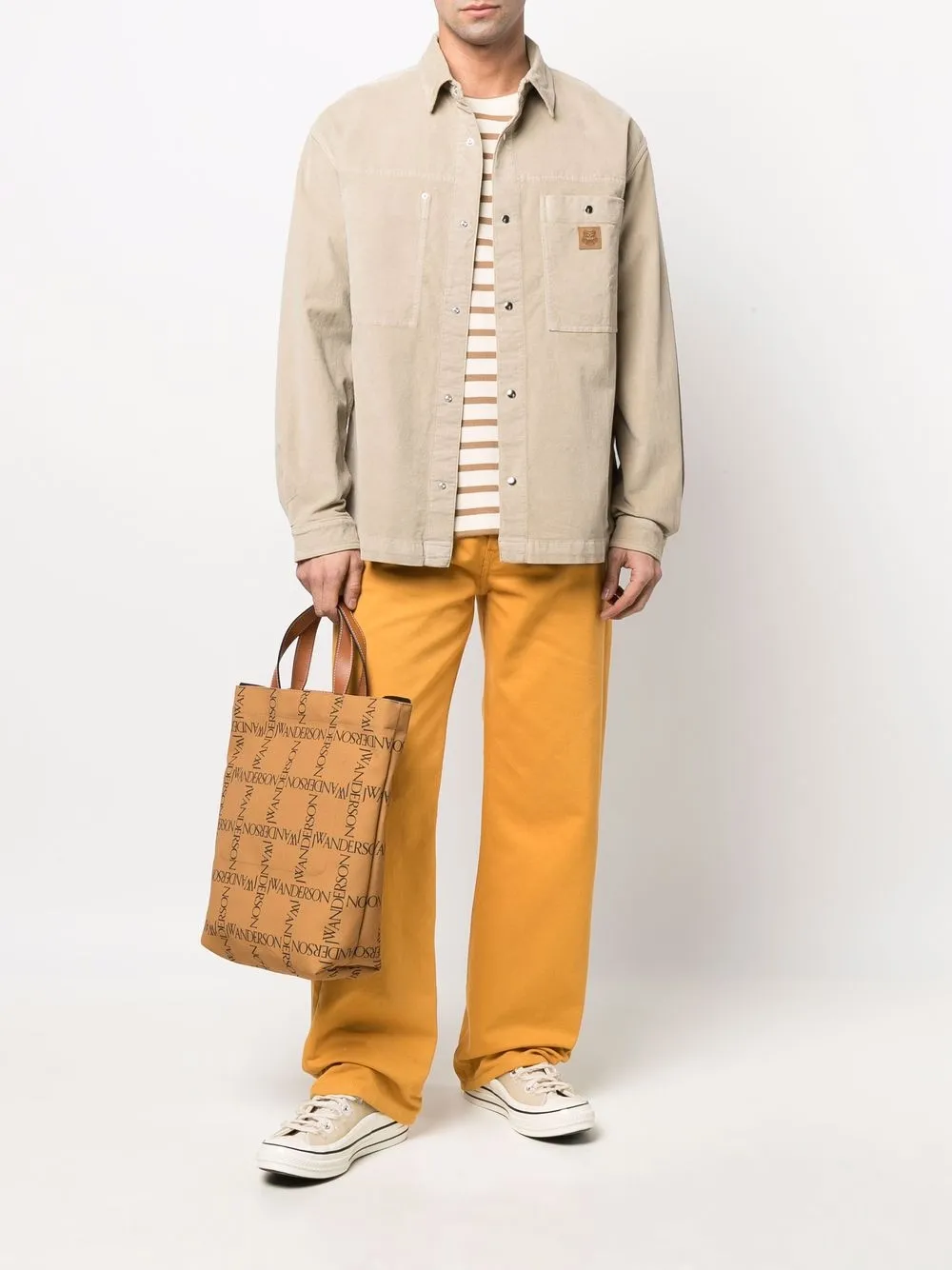 Kenzo Overhemd met logopatch - Beige