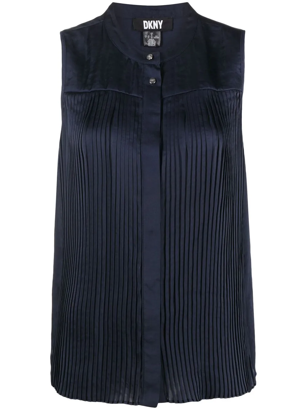 

DKNY top plisado en la parte delantera - Azul