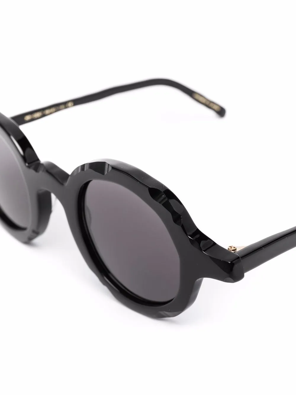 masahiromaruyama round-frame sunglasses - black