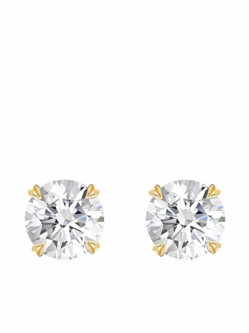 Puces d'oreilles Windsor en blanc 18ct ornées de diamants 0.70ct - Pragnell - Modalova