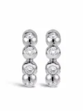 Pragnell 18kt white gold Bohemia diamond hoop earrings - Silver