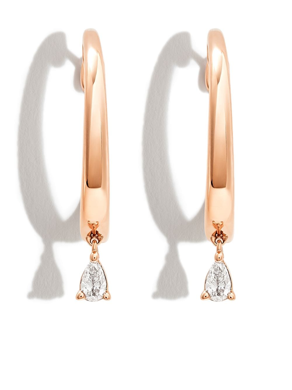 

Dana Rebecca Designs arracadas en oro rosa de 14kt con diamantes - Rosado