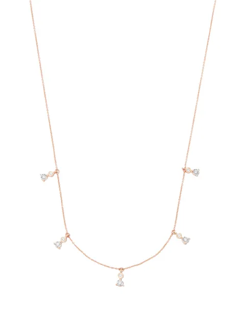 Dana Rebecca Designs 14kt rose gold Ava Bea Dew Drop Station diamond necklace