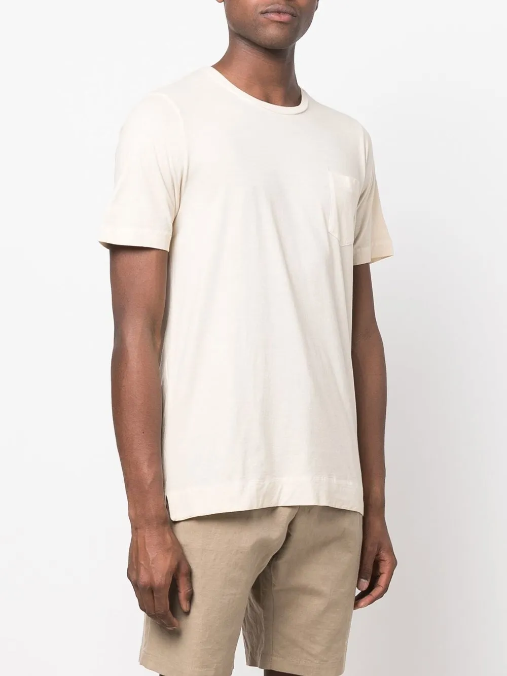  Massimo Alba Pocket Cotton T-shirt - Neutrals 