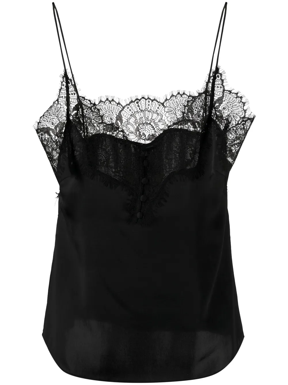 

PINKO camisón con detalles de encaje - Negro