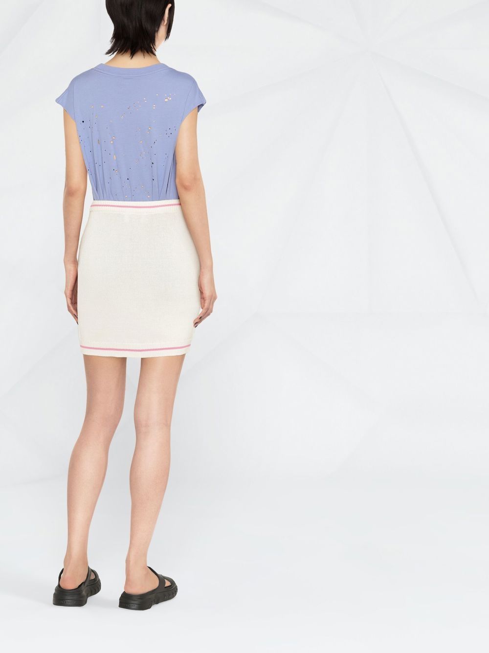 Chiara Ferragni crystal-embellished Buttons Mini Skirt - Farfetch