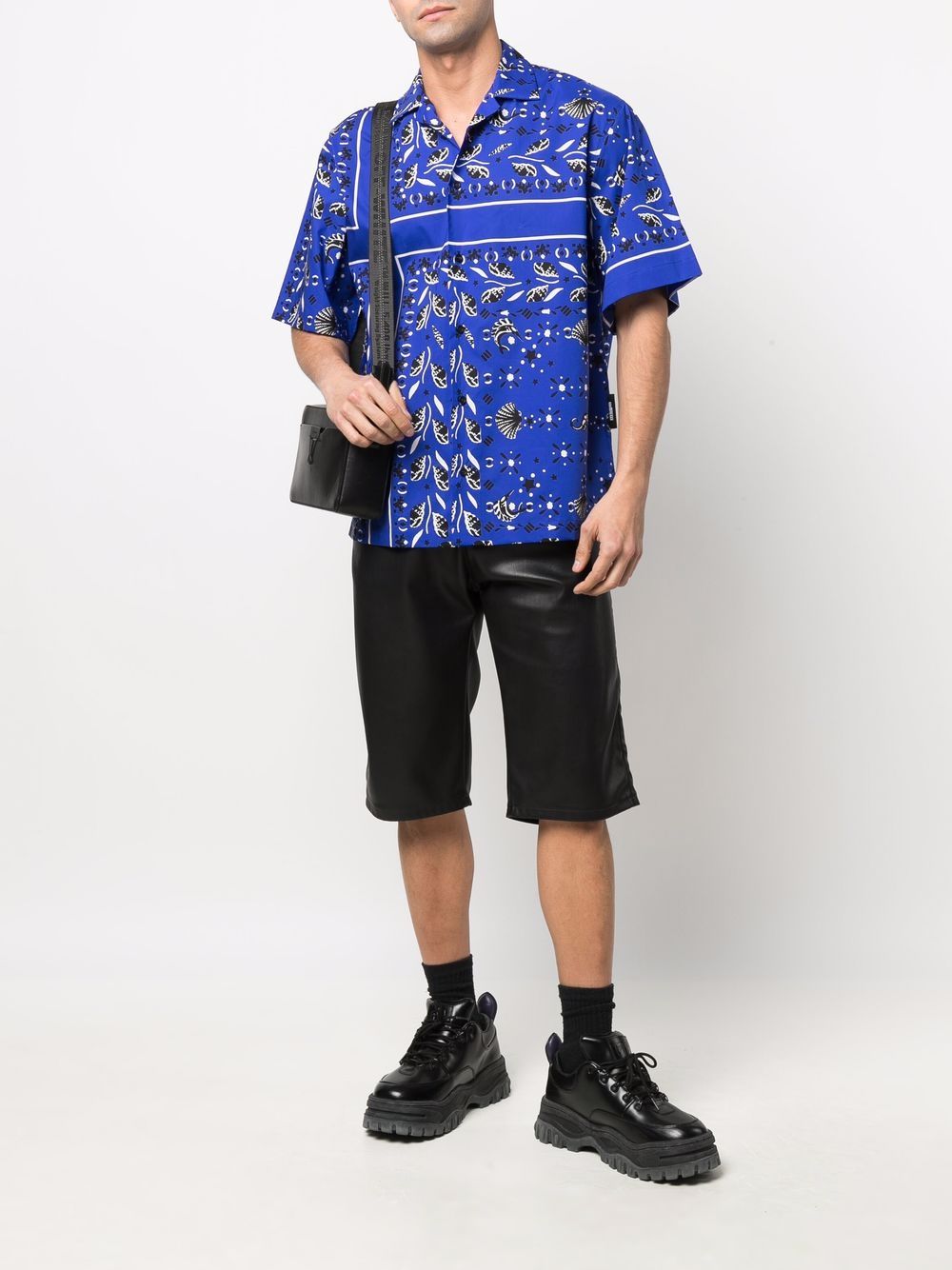 MSGM Overhemd met print - Blauw