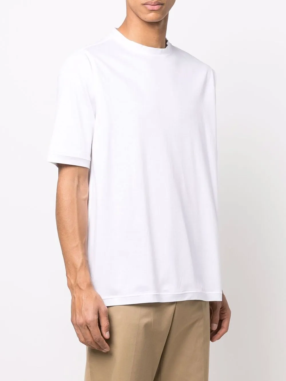 KITON SHORT-SLEEVE COTTON T-SHIRT 