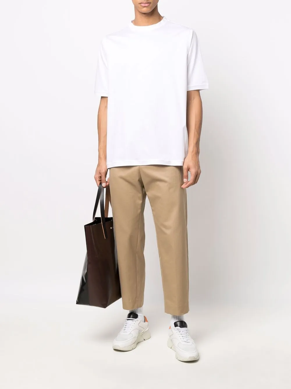 Kiton Katoenen T-shirt - Wit