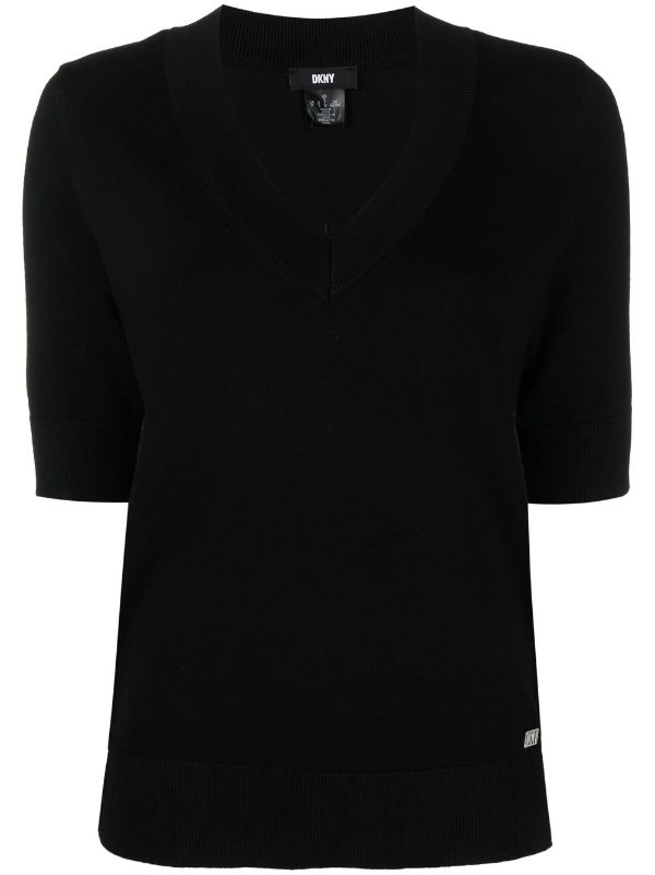 dkny v neck t shirts