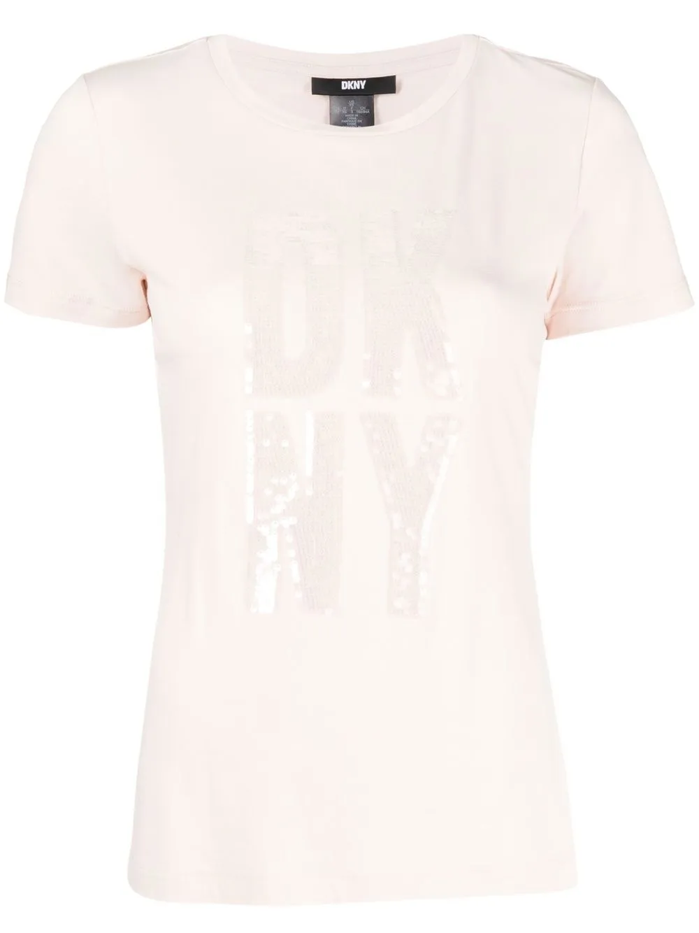 

DKNY Sequin Logo short-sleeve T-shirt - Pink