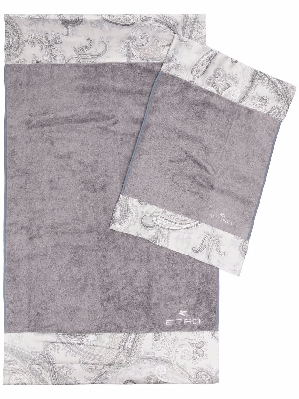 фото Etro home embroidered-logo bath towel