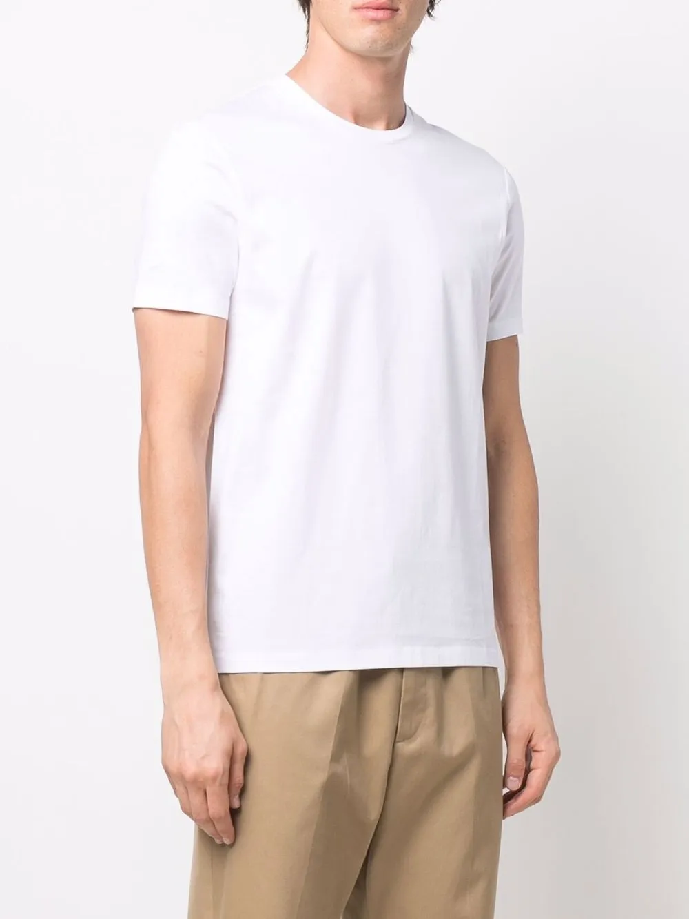  Boss T Shirt Mit Rundhalsausschnitt   Weiß 