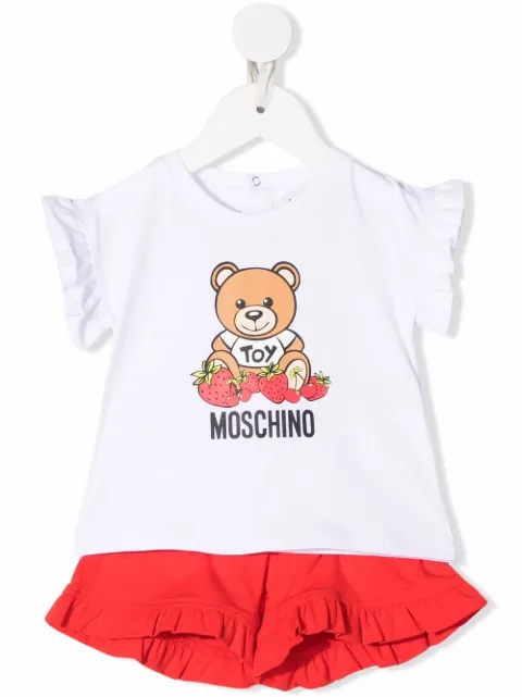 Moschino Kids شورت قطن بكرانيش