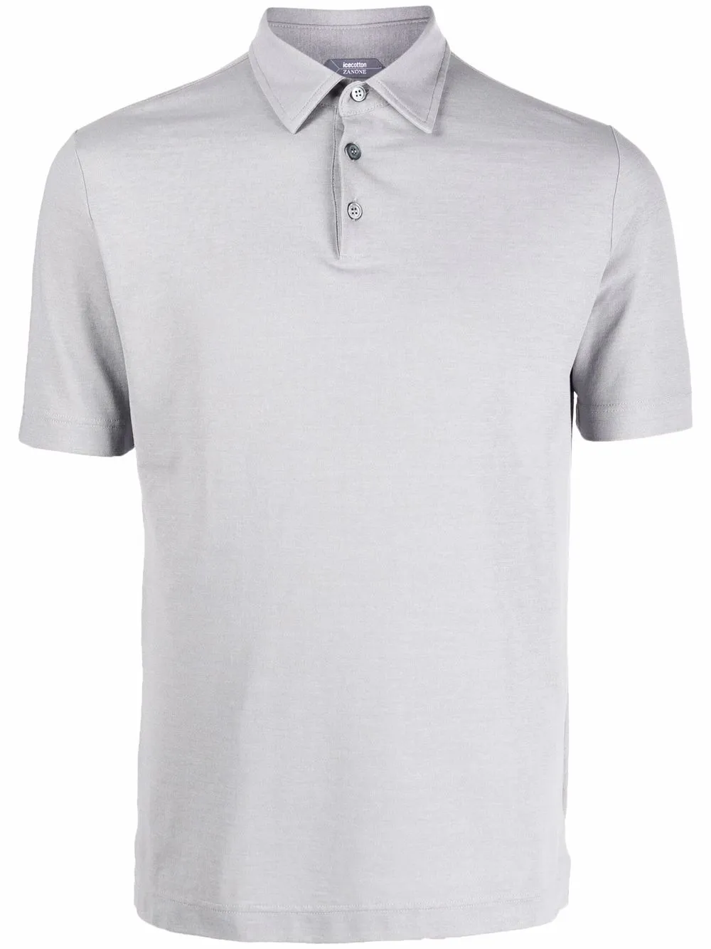 

Zanone playera tipo polo manga corta - Gris