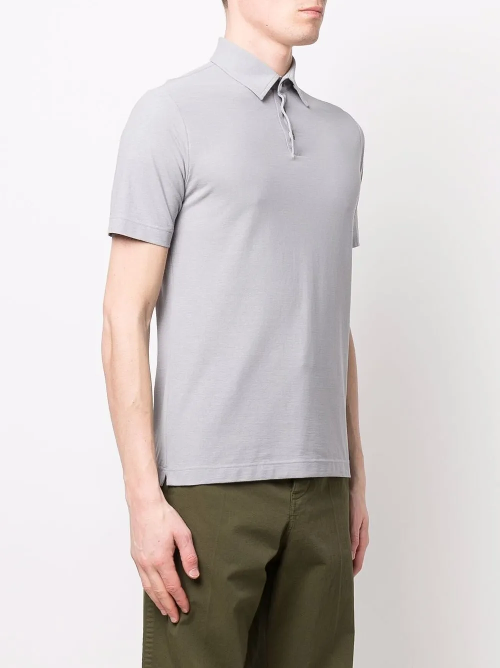  Zanone Kurzärmeliges Poloshirt   Grau 