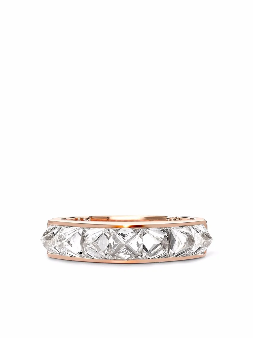 Pragnell 18kt rose gold RockChic diamond ring | Pink | Image 1