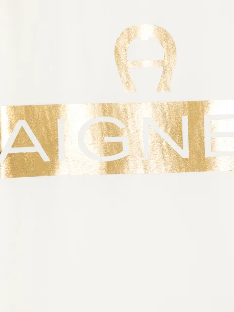 Aigner Kids logo-print Crewneck T-shirt - Farfetch